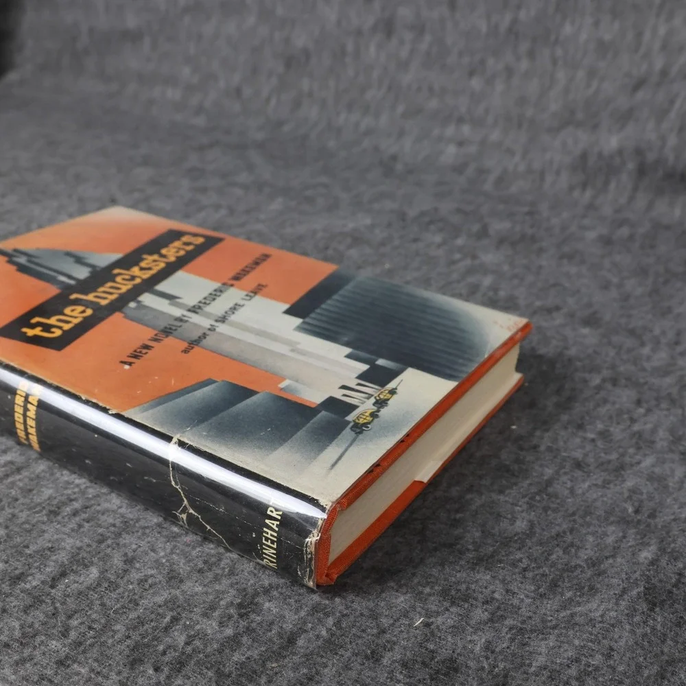 Vintage The Hucksters Frederic Wakeman Orange HC DJ 1946 Rinehart USA Novel